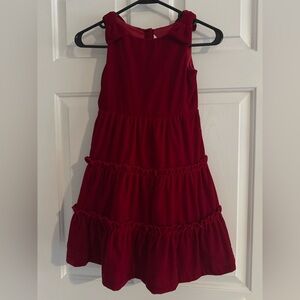 Beautiful Janie and Jack Rich Red Tiered Dress